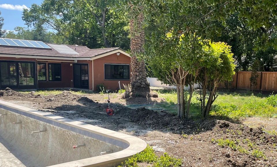 Excavation to Resort Pool Coping & Architectural Paver Deck - Before